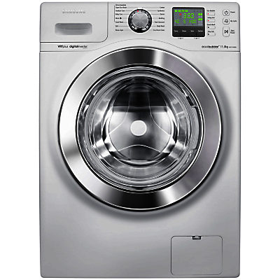 Samsung WF1114XBD ecobubble™ VRT Washing Machine, 11kg Load, A+++ Energy Rating, 1400rpm Spin, White Samsung WF1114XBD ecobubble™ VRT Washing Machine, 11kg Load, A+++ Energy Rating, 1400rpm Spin, White
